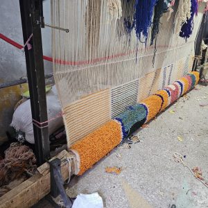 Berber Boujaad Handwoven Colorful Abstract Wool Area Rug