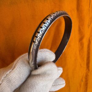 Antique Berber Amazigh Silver Bracelet with Traditional Jewelry Design