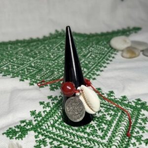 Amazigh Rif Adjustable Traditional Pearl Ring for Henna Ceremonies