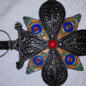 Amazigh Berber Handmade Khlala Fibula Traditional Decorative Brooch