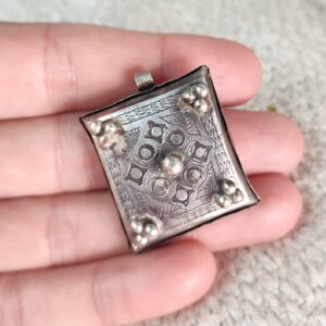 Antique Amazigh Berber Amulet Pendant Box Necklace Charm