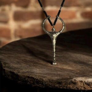 Amazigh Tuareg FEMININE Energy Beaded Tigidite Silver Amulet Necklace