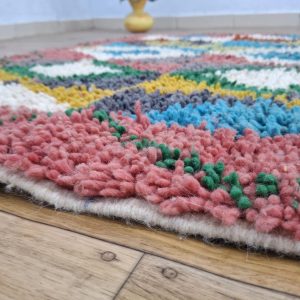 Berber Beni Ourain Handmade Wool Rug With Amazigh Patterns