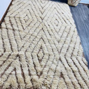 Berber Hand Knotted Beni Ourain Azilal Wool Rug
