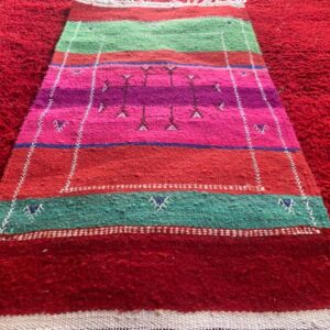 Berber Amazigh Akhnif Kilim Rug Handwoven Wool Flat Weave