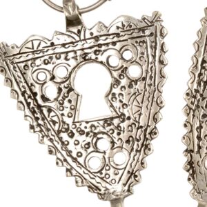 Amazigh Antique Fibula Pair with Southern Openwork Silver Design