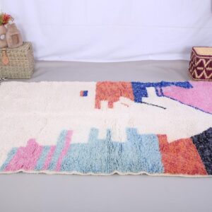 Berber Amazigh Custom HandWoven Wool Rug for Living Spaces