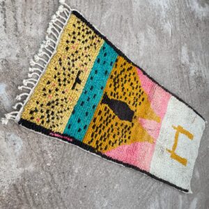 Amazigh Bold Modern Patterns Vibrant Colors Berber Runner Rug