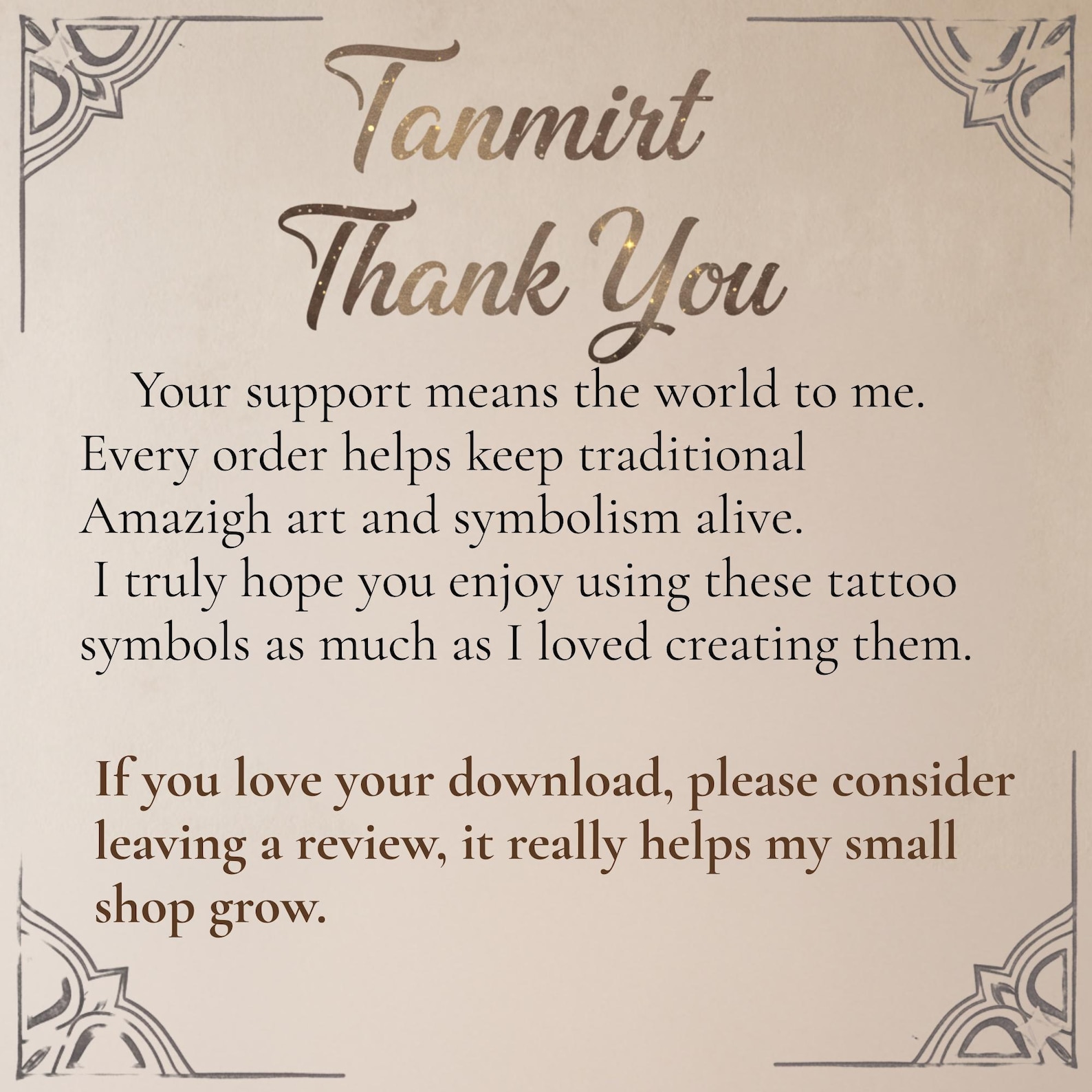 Amazigh Berber Tattoo Symbols Digital Download Vector Art