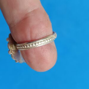 Berber Kabyle Corail Silver Vintage Ring with Coral Design