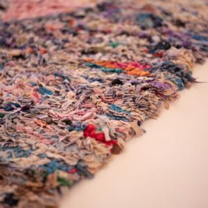 Berber Amazigh Handwoven Colorful Eco-Friendly Runner Rug Tribal Art