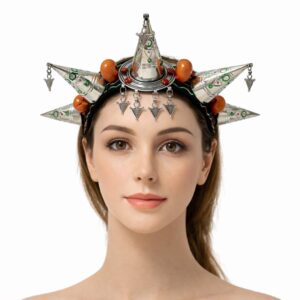 Asni Amazigh Berber Tizerzit Traditional Headband Cultural Jewelry