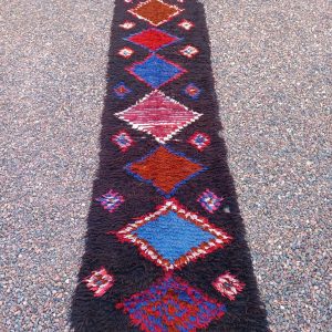 Berber Handmade Cotton Runner Rug Vintage Bohemian Area Rugs