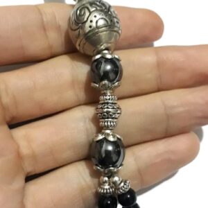 Handmade Berber Tuareg Amazigh Onex Hematite Beaded Necklace