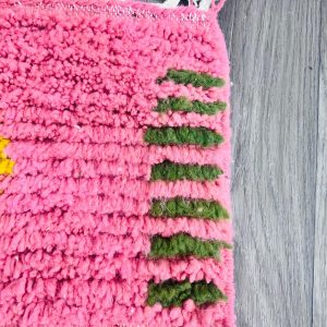 Handmade Berber Mini Wool Rug for Desk Decor