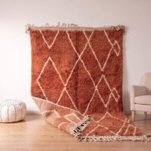 Amazigh Custom Berber Wool Rug Handmade Living Room Decor