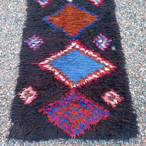 Berber Handmade Cotton Runner Rug Vintage Bohemian Area Rugs