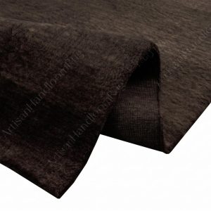 Berber Handloom Wool Rug Dark Walnut Brown Modern Decor Carpet