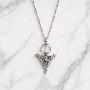 Amazigh Berber Sterling Yaz Symbol Pendant Design Necklace