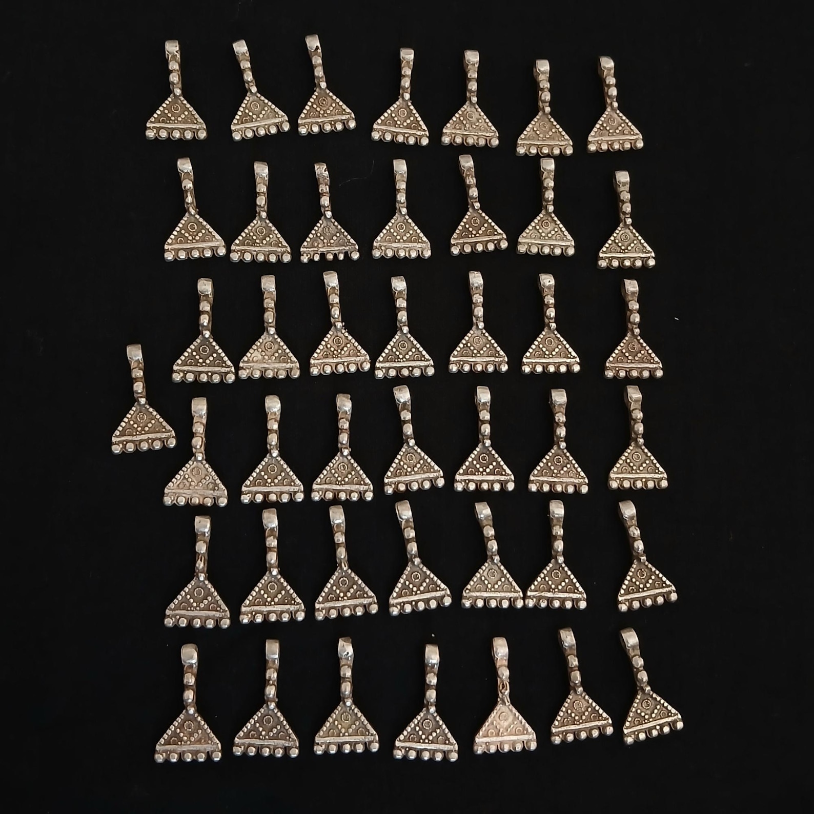 Berber Antique Silver Pendant Necklace Collection Ancient Jewelry
