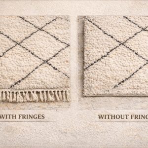 Berber Handmade Black Brown Geometric Wool Runner Rug