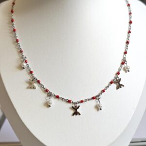 Amazigh Berber Tifinagh Yaz Kabyle Beaded Necklace with Pendant