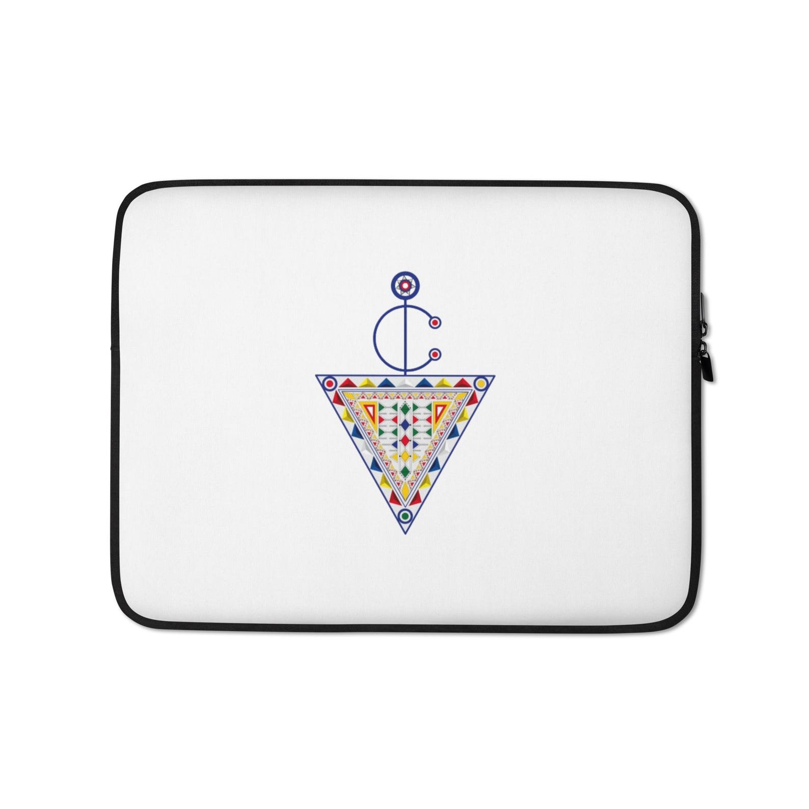 Amazigh Berber Symbol Oil Faux Fur Lined Laptop Sleeve