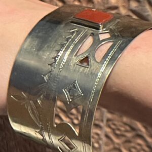 Amazigh Berber Tuareg Carnelian 3 INCHES Cuff Bracelet