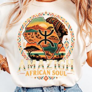Amazigh Berber Yaz African Soul PNG Digital Download Design