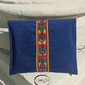 Berber Pochette Velours Bag with Amazigh Decorative Trim
