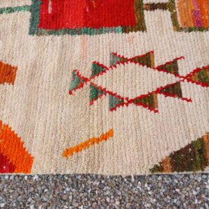 Amazigh Berber Custom Abstract Geometric Wool Rug Handmade Carpet