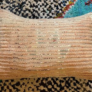 Berber Handmade Wool Pillow Cover Vintage Kilim Style Rustic Pink