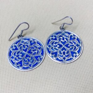 Amazigh Tuareg Handmade Silver Berber Inspired Ethnic Earrings