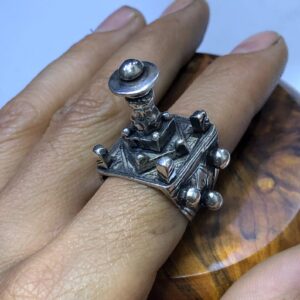 Berber Tuareg Vintage Handmade Silver Ring with Tribal Style