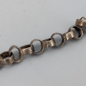 Berber Antique Triangular Pendant Necklace with Long Chain Design