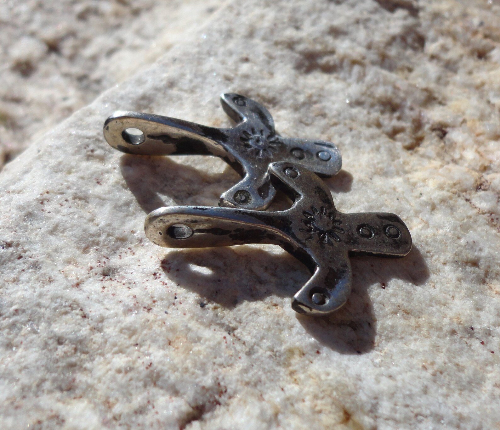 Berber Silver PENDANTS Necklace with Pomegranate Floral Motif
