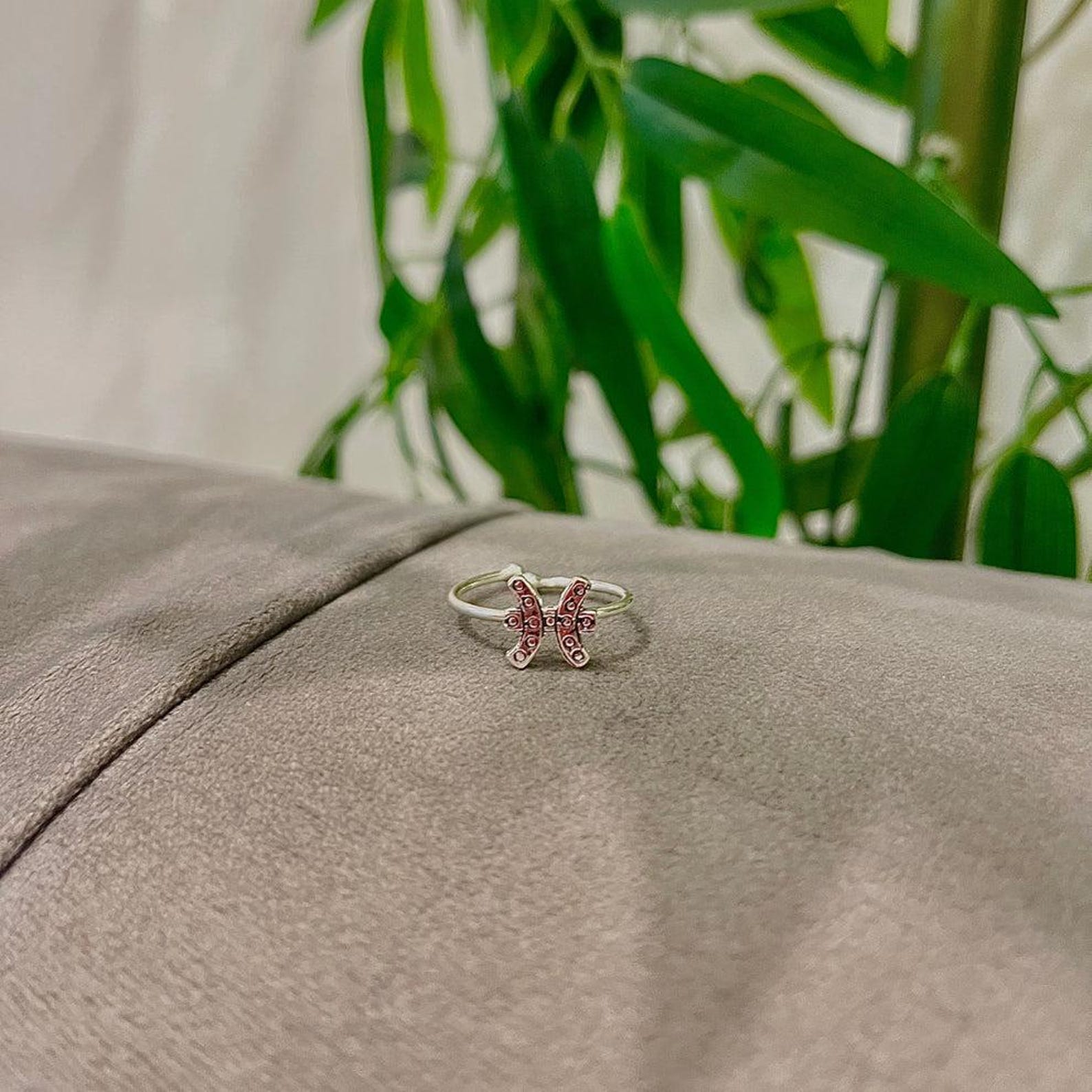 Amazigh Yaz Berber Symbol Sterling Silver Adjustable Ring