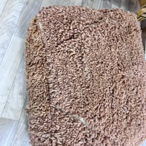 Amazigh Handwoven Berber Wool Floor Pouf with Hanbel Design