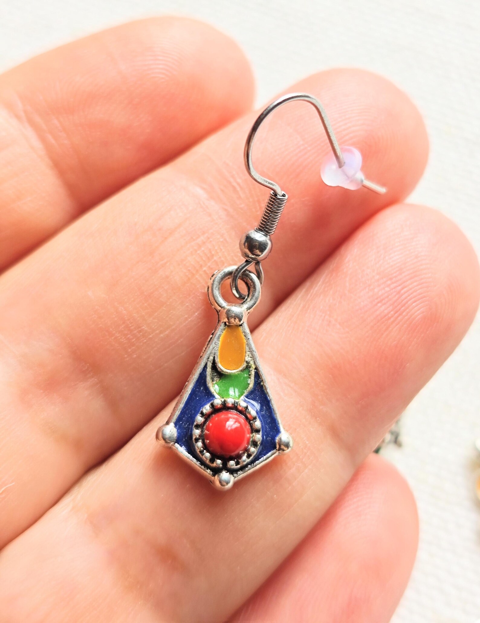 Amazigh Kabyle Berber Kabyles Earrings Set with Three Paires