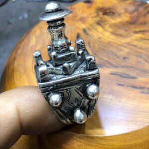 Berber Tuareg Vintage Handmade Silver Ring with Tribal Style