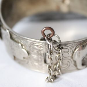 Berber Tuareg Vintage Argenté Silver-Tone Camel Cuff Bracelet