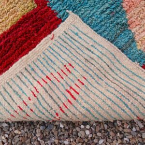 Amazigh Custom Abstract Berber Wool Rug Geometric Handmade Artisan Carpet