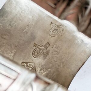 Vintage Berber Silver Amazigh Bracelet from Siwa Egypt Signed