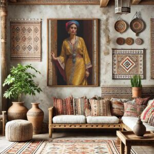 Amazigh Berber Woman Portrait Digital Download Wall Art Print
