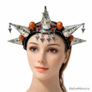 Asni Amazigh Berber Tizerzit Traditional Headband Cultural Jewelry