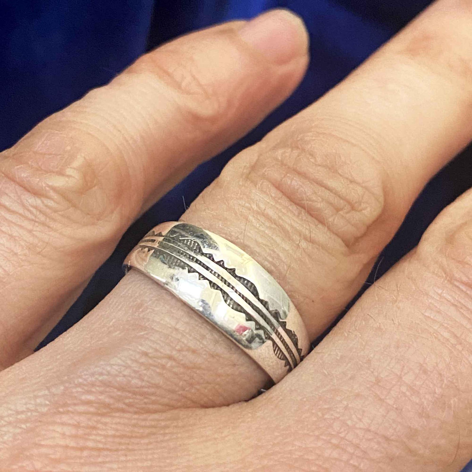 Berber Tuareg Alliance Ring Handmade Silver Tashndrt Jewelry