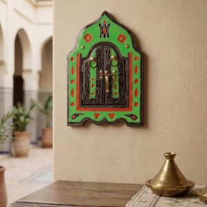 Amazigh Berber Arched Mirror Decorative Artisan Wall Art
