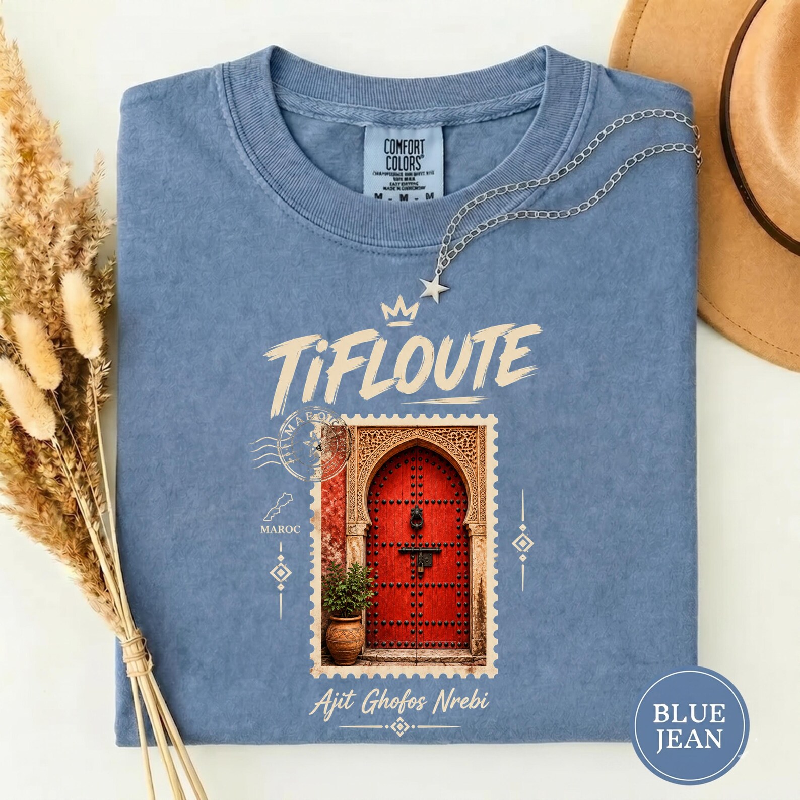 Amazigh Tifloute Berber Traditional Door Art Heritage T-Shirt