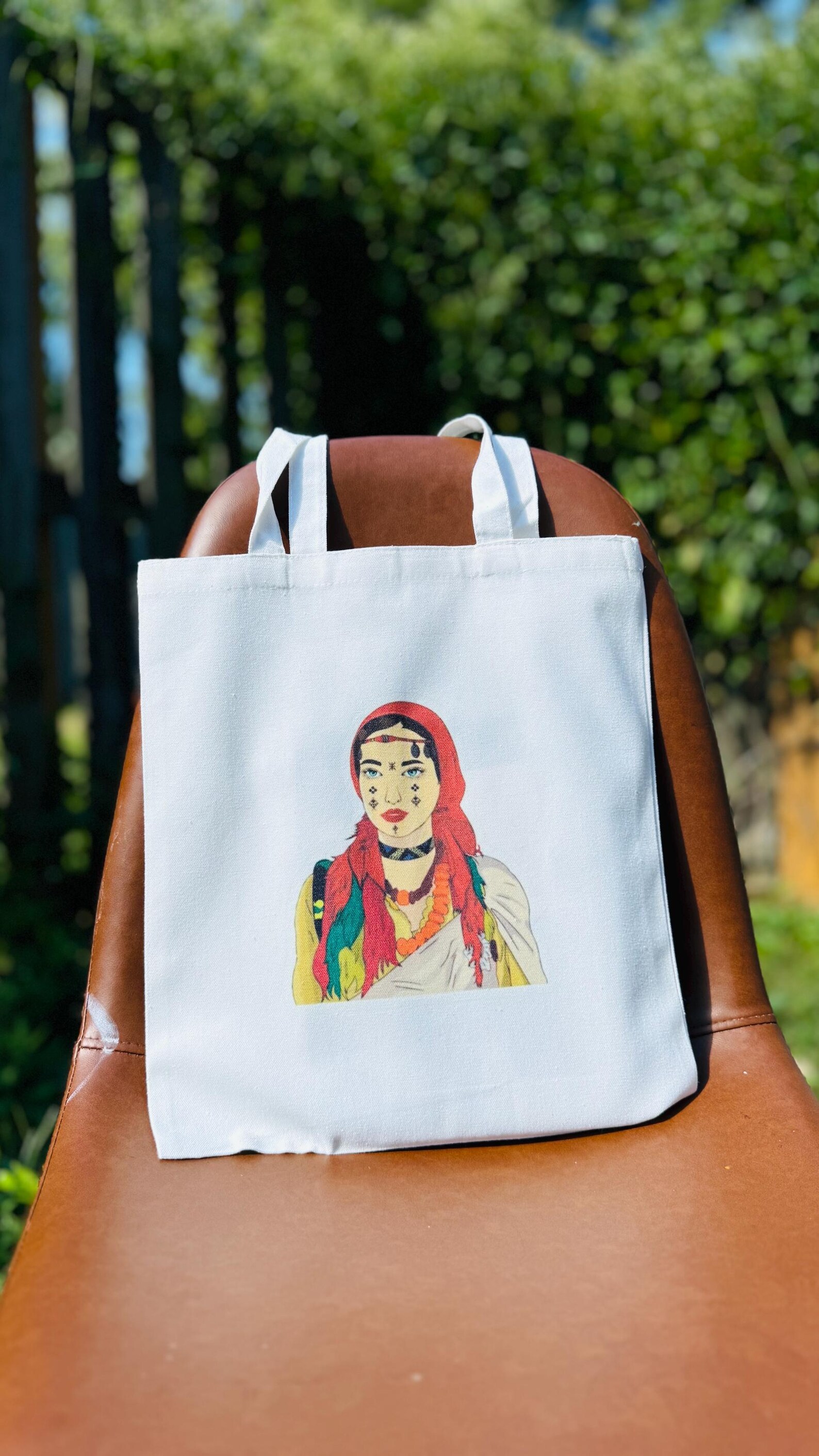 Amazigh Tote Bag with Traditional Identity Inspired Designs