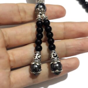 Handmade Berber Tuareg Amazigh Onex Hematite Beaded Necklace